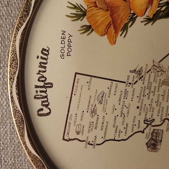 California vintage souvenir tin tray - Picture 9 of 10